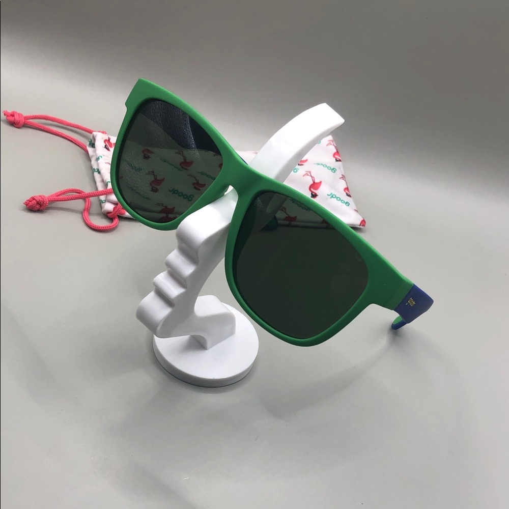 Goodr GOING AGAINST THE GREEN sunglasses UNISEX limited edition green blue.